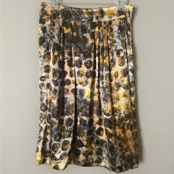 EUC Alberta Ferretti Artistic Print Midi Skirt - size 6 - Picture 1 of 10